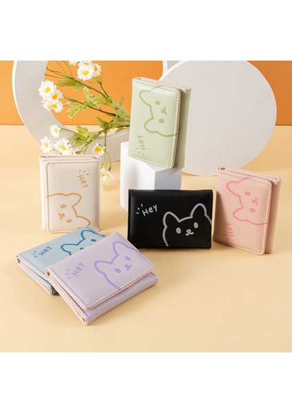 Bayan Cüzdan Sevimli Karikatür Üç Katlı Değişim Klip Kız Öğrenci Taşınabilir Cüzdan (Yurt Dışından) modelleri