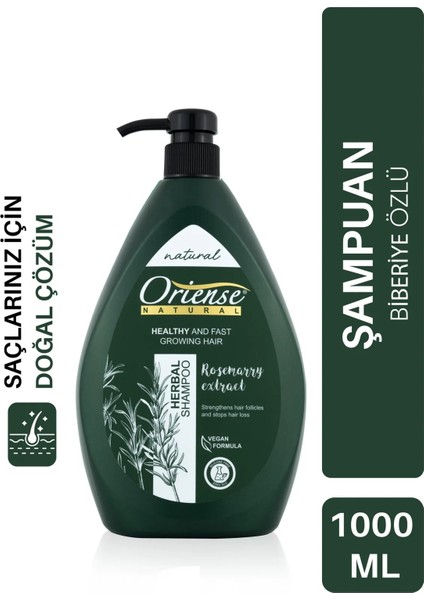 Natural 1000 ml Herbal Şampuan