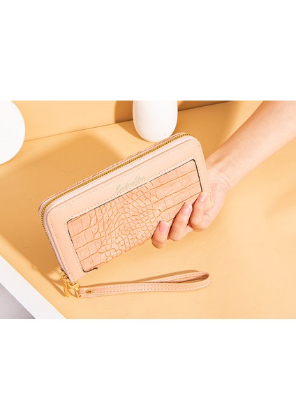 Bayanlar Cüzdan Uzun Fermuarlı Clutch Cep Telefonu Çantası Büyük Kapasiteli Değişim Kutusu (Yurt Dışından) fırsatları
