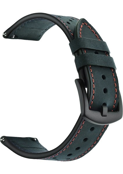 Samsung Galaxy Watch Active Için Deri Watch Band 20MM Koyu Mavi (Yurt Dışından) fırsatları