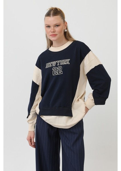 Kadın Önü Nakışlı Sweat