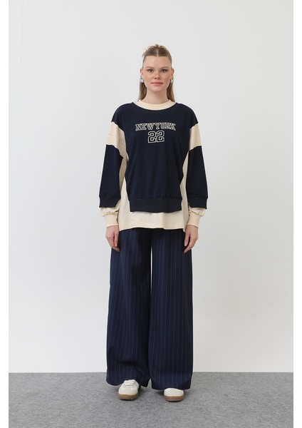 Kadın Önü Nakışlı Sweat