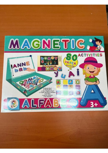 Eğitici Zeka Oyunu Mıknatıslı Alfabe Oyunu