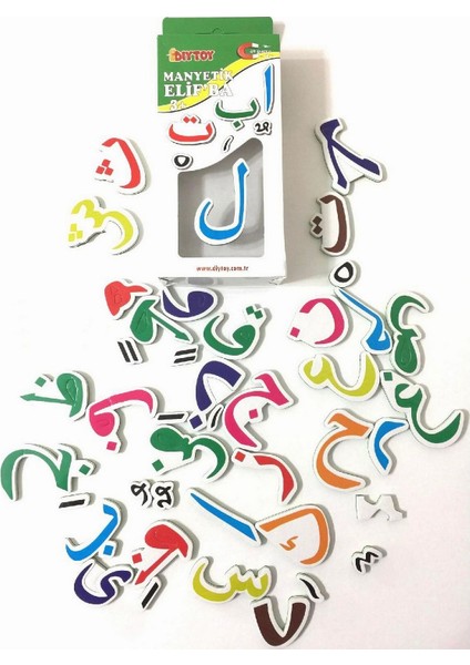 Manyetik Mıknatıslı Elif-Ba Kuran Harfleri Eğitici Arapça Alfabe Oyuncak Magnet