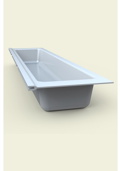 Mutfak Çekmece Içi Kaşıklık, Beyaz Tek Bölmeli Modül 11CM x 48CM