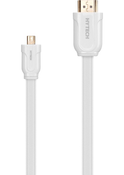 HY-W295 Micro HDMI M/m 1.3m Altın Uçlu 24K 1.4 Ver. 3D Makaralı Kablo