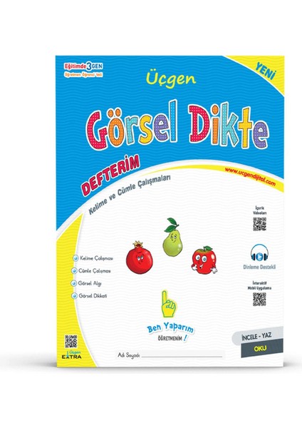 1. Sınıf Okuma Yazma Seti - Görsel Dikte Defterim