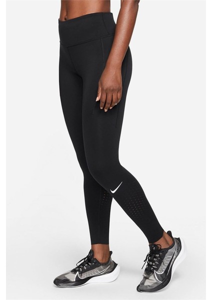 Running Fast Dri Fit Spor Tayt Siyah