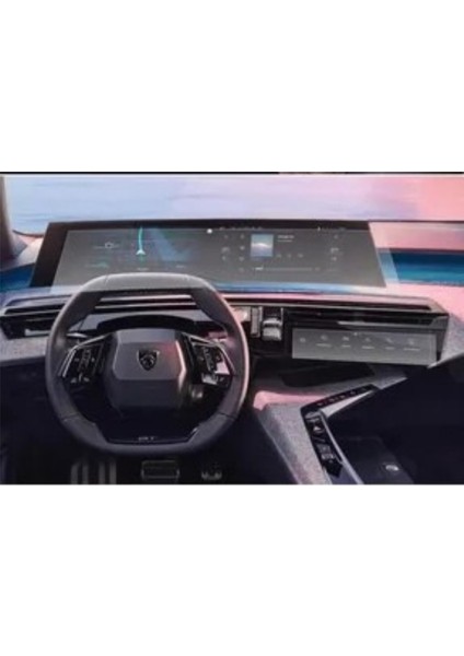 Peugeot 3008 Panoramik I-Cockpıt Multimedya ve Klima Konsol Uyumlu Set Nano Ekran Koruyucu