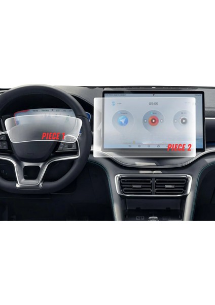 Byd Tang 2024-2025 Dijital Hayalet Gösterge ve Multimedya Uyumlu Set Nano Ekran Koruyucu