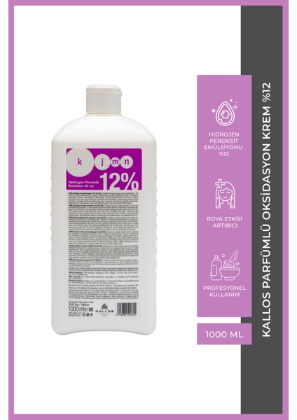 Parfümlü Oksidasyon Krem %12 1000 ml fiyatları