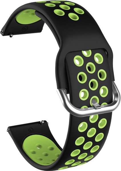 Samsung Galaxy Watch Active2 Için 44MM Kordonlu Saat Siyah+Limon Yeşili (Yurt Dışından)