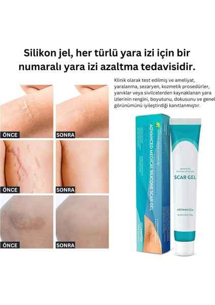 Ileri Seviye Silikon Yara Jeli - Tıbbi Kalitede Keloid, Ameliyat, Yanıklar ve Yaralanmalar Için Jeli