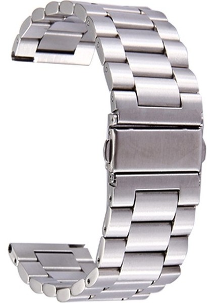 Samsung Gear S3 Clic Paslanmaz Çelik Kordonlu Saat Gümüş Için (Yurt Dışından)