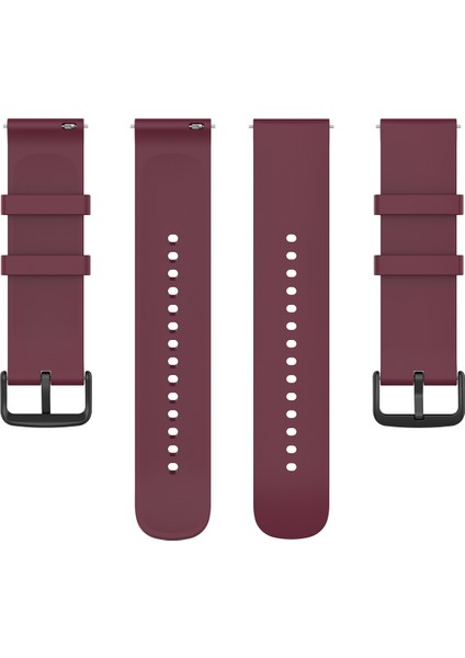 Samsung Galaxy Watch 5 44MM Şarap Kırmızısı Için Silikon Watch Band (Yurt Dışından) modelleri