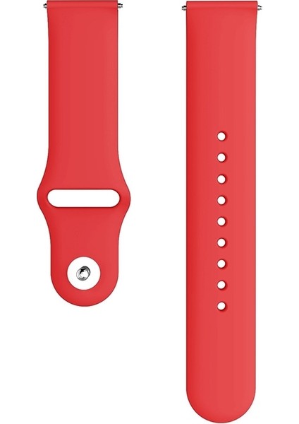 Samsung Galaxy Watch Active 2 22MM Kırmızı Için Tek Renkli Silikon Watch Band (Yurt Dışından) fırsatları