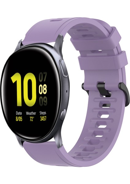 Samsung Galaxy Watch Active 2 40MM Mor Için Yumuşak Silikon Watch Band (Yurt Dışından)