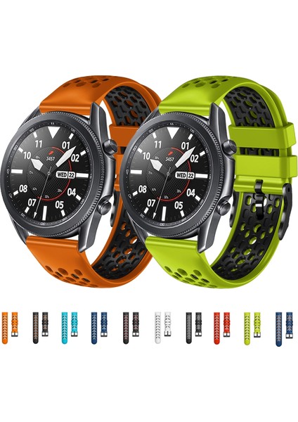 Samsung Gear S3 Classic Siyah+Gri Için Silikon Saat Bandı (Yurt Dışından) fırsatları