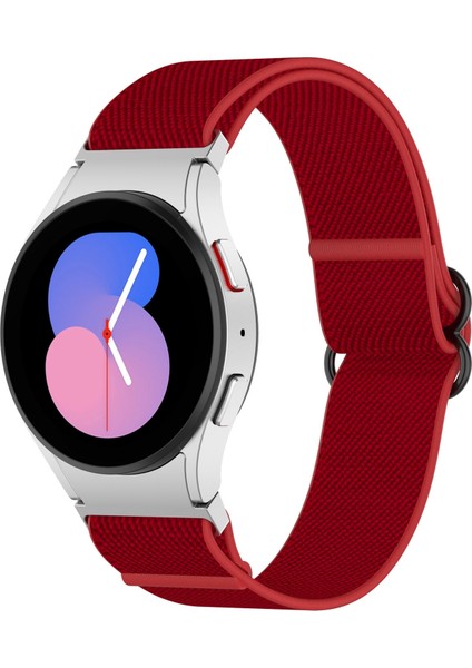 Samsung Galaxy Watch 5 44MM Kırmızı Için Naylon Watch Band (Yurt Dışından)