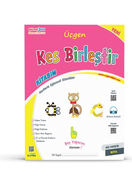 1. Sınıf - Kes Birleştir Etkinlik Kitabım