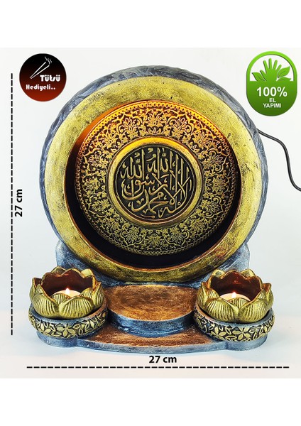 Kelime-I Şehadet Dekoratif Işıklı Mumluk indirimleri