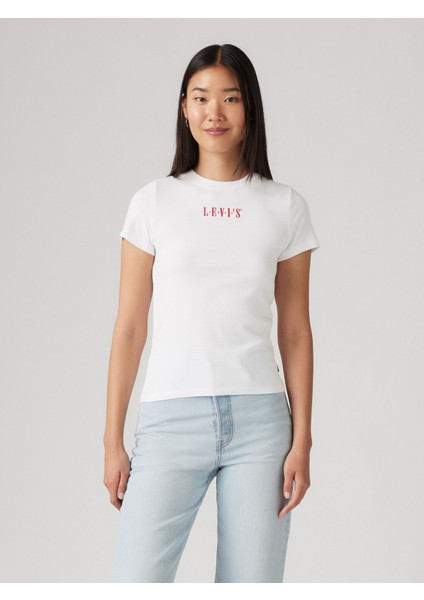 Serıf 1873 Kadın Beyaz T-Shirt 001MY-0000