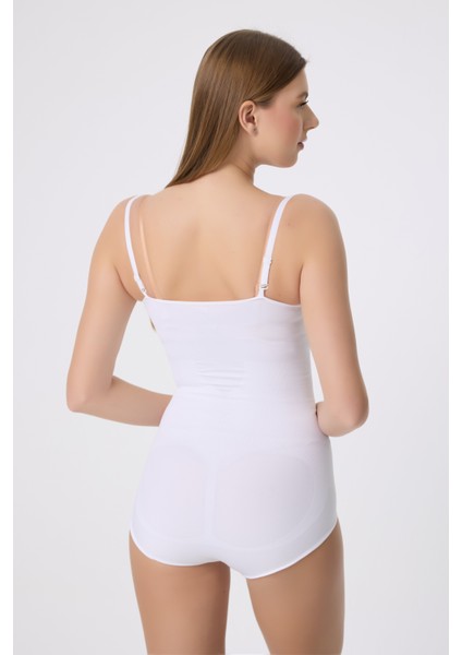 Göğüssüz Slip Zıbın Korse, Şekillendirici Body Atlet Beyaz fiyatları