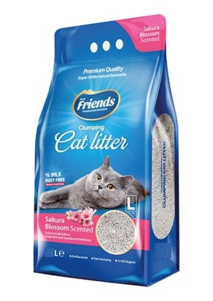 Sakura Çiçekli Kedi Kumu 5 Lt