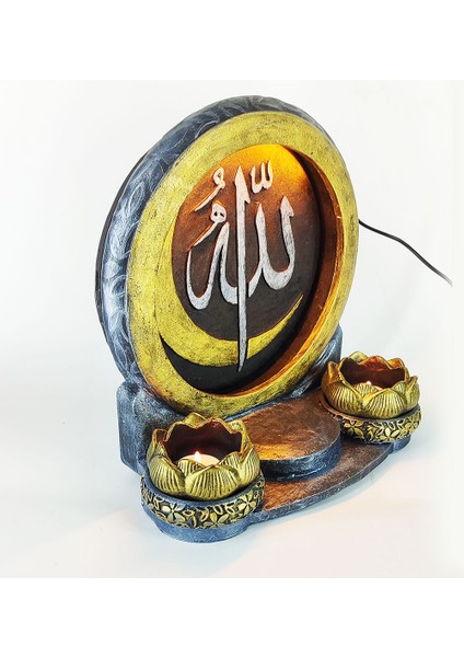 Allah Dekoratif Işıklı Mumluk modelleri