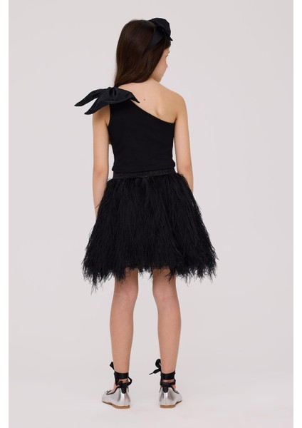 Bg Store Kız Çocuk Siyah Bluz