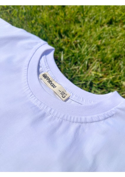 Let Go Baskılı Unisex Pamuk Beyaz T-Shirt