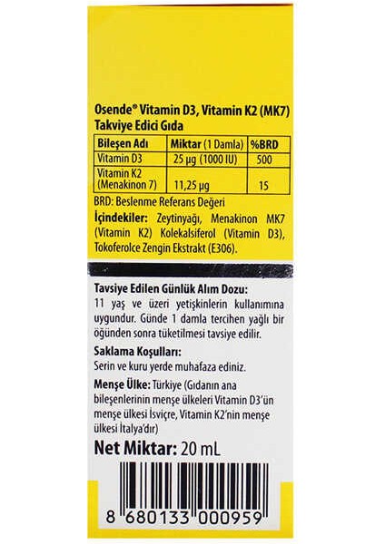 Ocean D3K2 20 ml + 20 ml Oral Damla modelleri