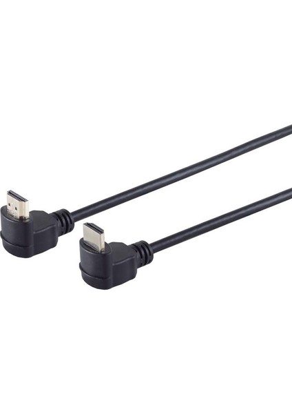 Irenıs 4k, Altın Kaplama, 2x Açılı HDMI Kablo 1,5 Metre