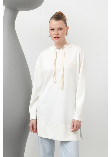 Kadın Nakış Detaylı Balıksırtı Kapişonlu Tunik fiyatları