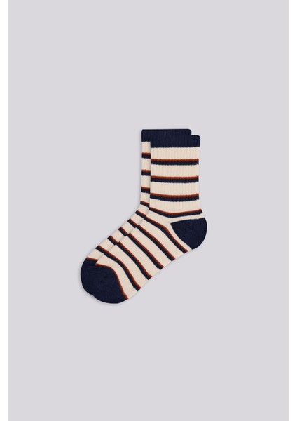 Bg Store Erkek Çocuk Çizgili Çorap
