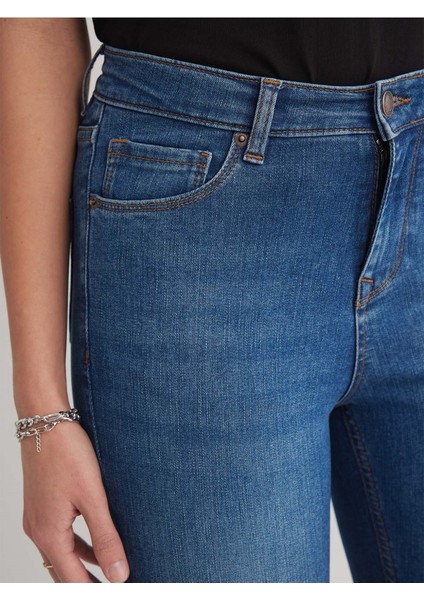 Miranda 126 Normal Bel Mavi Skinny Jeans Kadın fırsatları