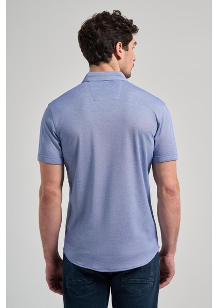 Saks Uzun Kol Düz Örme Düğmeli Yaka Cepsiz Pamuklu Classic Slim Fit Gömlek 1004250152_305 indirimleri