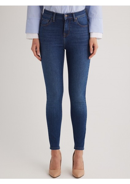 Miranda 102 Normal Bel Koyu Mavi Skinny Jeans Kadın fiyatları