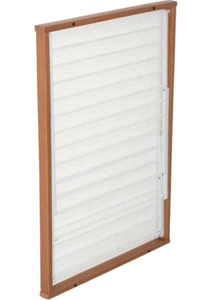 Kiraz Ağacı Duvara Monte Katlanabilir Çamaşır Kurutma Askısı Ceviz Renk fırsatları