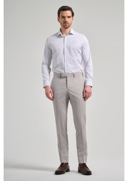 Açık Krem Esnek Yandan Cepli Slim Fit Classic Pantolon 1003250106 fiyatları