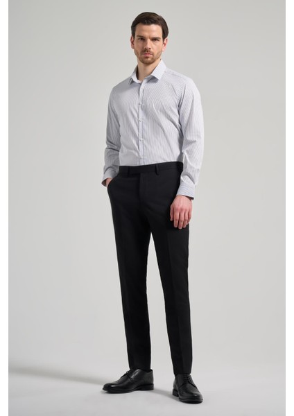 Siyah Esnek Yandan Cepli Slim Fit Classic Pantolon 1003250106 fiyatları