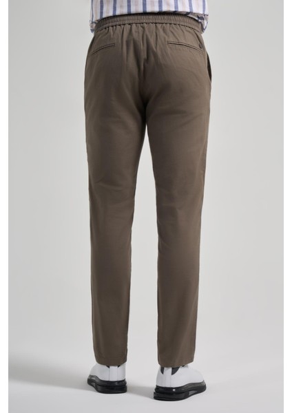 Koyu Haki Pamuklu Yandan Cepli Casual Comfort Fit Jogger Pantolon 1003250110 fırsatları