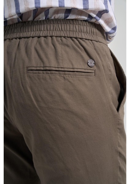 Koyu Haki Pamuklu Yandan Cepli Casual Comfort Fit Jogger Pantolon 1003250110 indirimleri