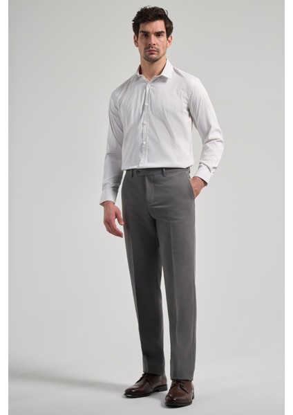 Koyu Antrasit Esnek Yandan Cepli Comfort Fit Classic Pantolon 1003250159 fiyatları