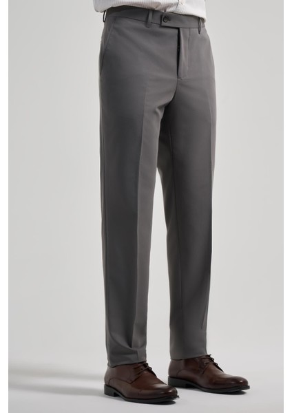 Koyu Antrasit Esnek Yandan Cepli Comfort Fit Classic Pantolon 1003250159 modelleri