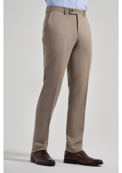 Koyu Vizon Esnek Yandan Cepli Comfort Fit Classic Pantolon 1003250159 modelleri