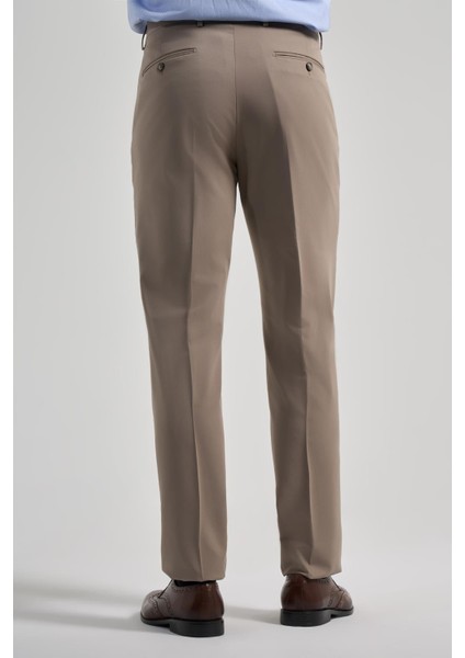 Koyu Vizon Esnek Yandan Cepli Comfort Fit Classic Pantolon 1003250159 fırsatları