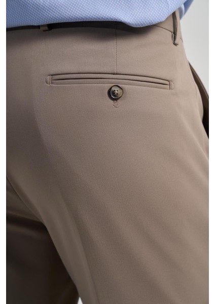 Koyu Vizon Esnek Yandan Cepli Comfort Fit Classic Pantolon 1003250159 indirimleri