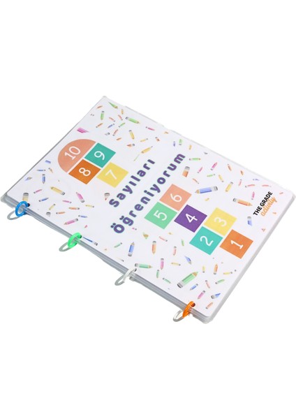 The Grade 2-6 Yaş Yaz-Sil.sayıları Öğrenme Seti.eğitici Set.eğitici Sayı Kartları.12 Sayfa-A4 Boyut