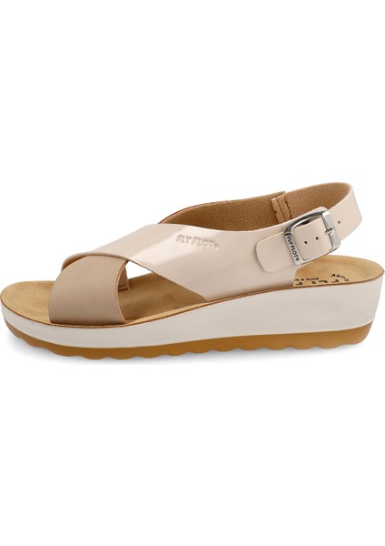 Kadın Sandalet 42 G61 3c Fly Flot Synthetıc Sandal Beige fiyatları